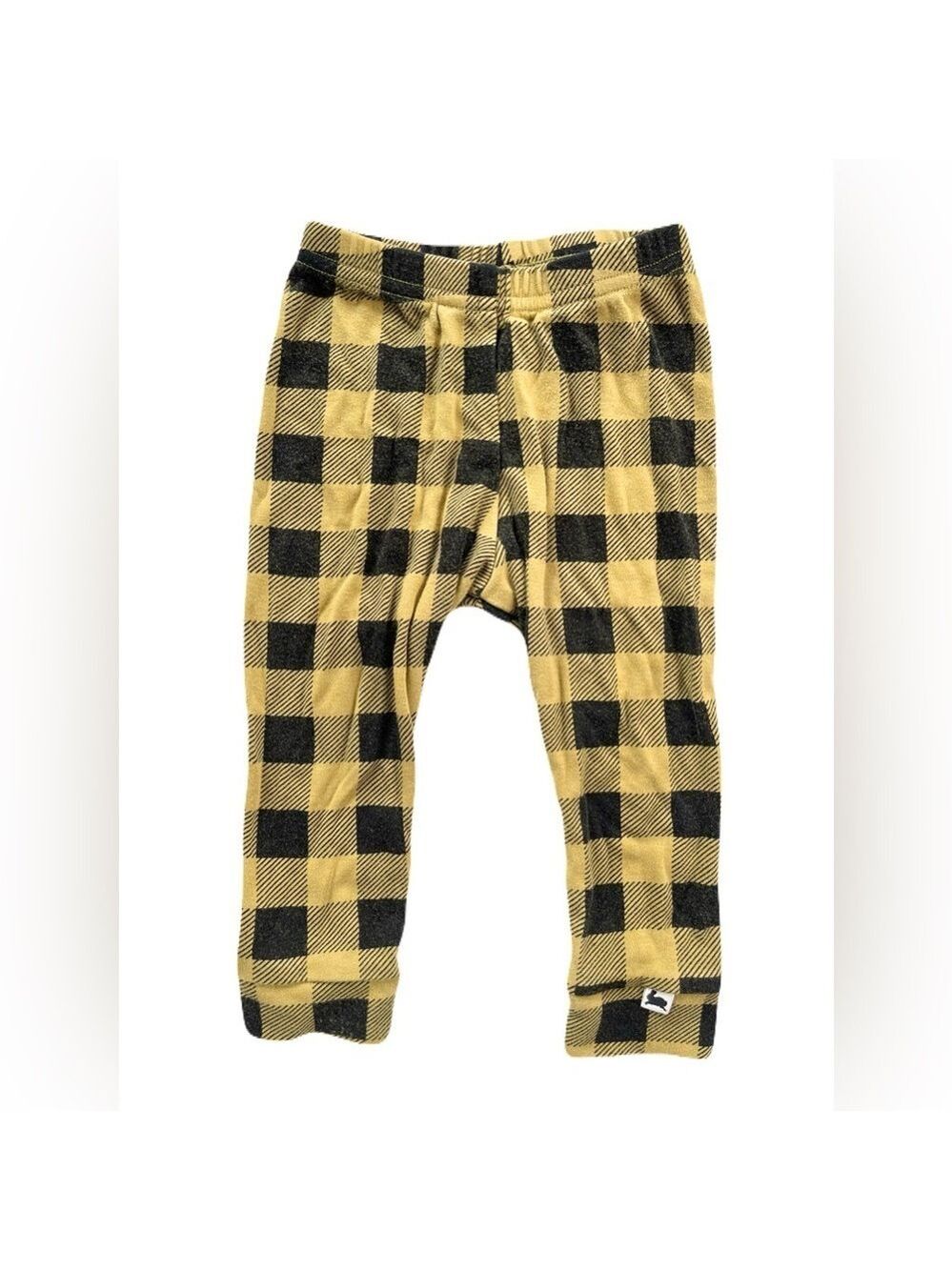 🔥 HOST PICK 🔥 Checkered Kids Leggings - Black and Yellow